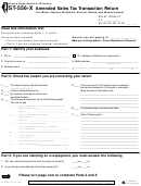 Fillable Form St-556-X - Amended Sales Tax Transaction Return Printable pdf