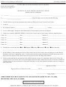 Form Ccsd 0693 - Affidavit Of Lost, Missing Or Stolen Check