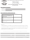 Form Htc-8016 - Rhode Island Historic Structures - Tax Credit Cost Report Detail