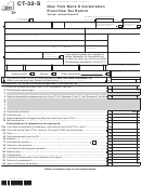 Form Ct-32-s - New York Bank S Corporation Franchise Tax Return - 2012