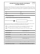 Form Tc-896 -odometer Disclosure Statement Leased Vehicle