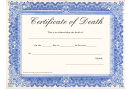 Certificate Of Death