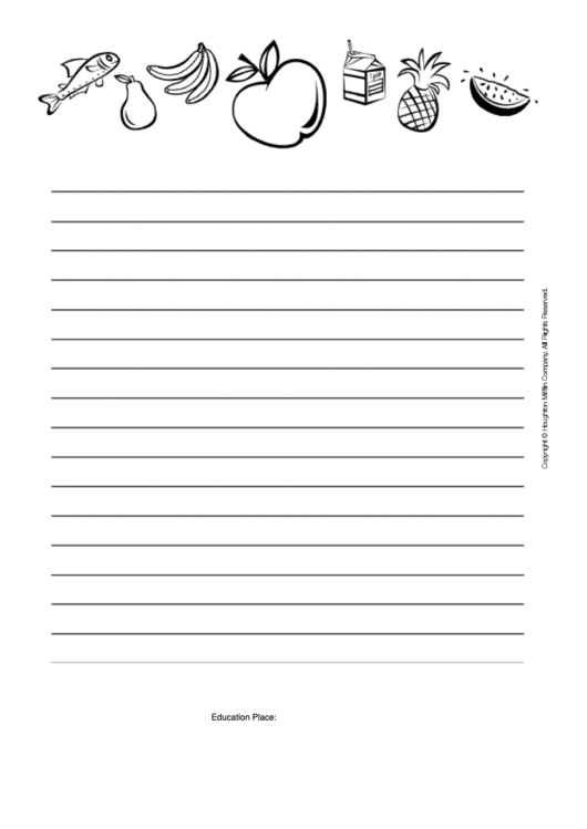 Decorative Writing Paper Template Printable pdf