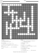 Level 6 Cross Word Puzzle Template