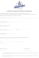 Certificat Medical / Medical Certificate
