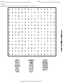 Level 4 Word Search Puzzle Template