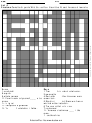 Level 6 Cross Word Puzzle Template