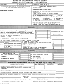 Form 228s - Net Profits Occupational License Tax Return - Board Of Education Of Fayette County - 1999