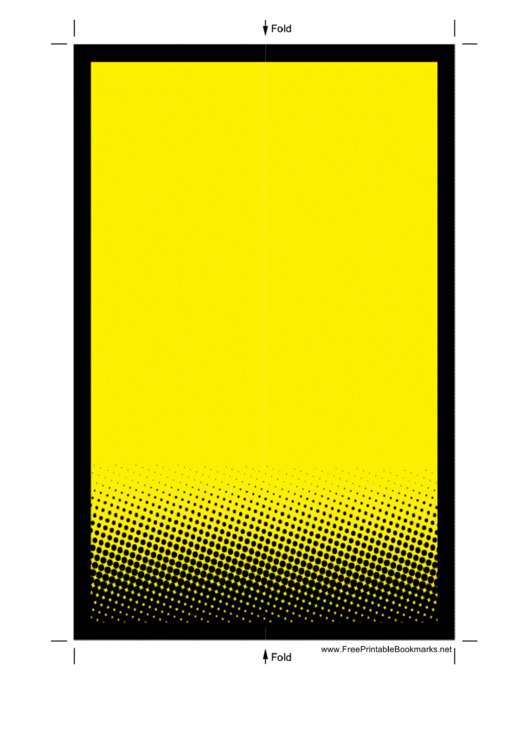 Yellow Bookmark Template Printable pdf