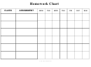 Blank Homework Chart Template