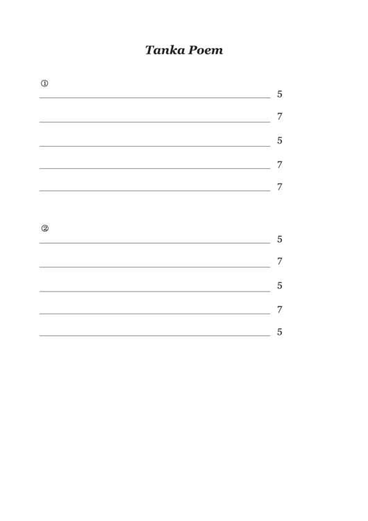 Free Printable Poem Templates