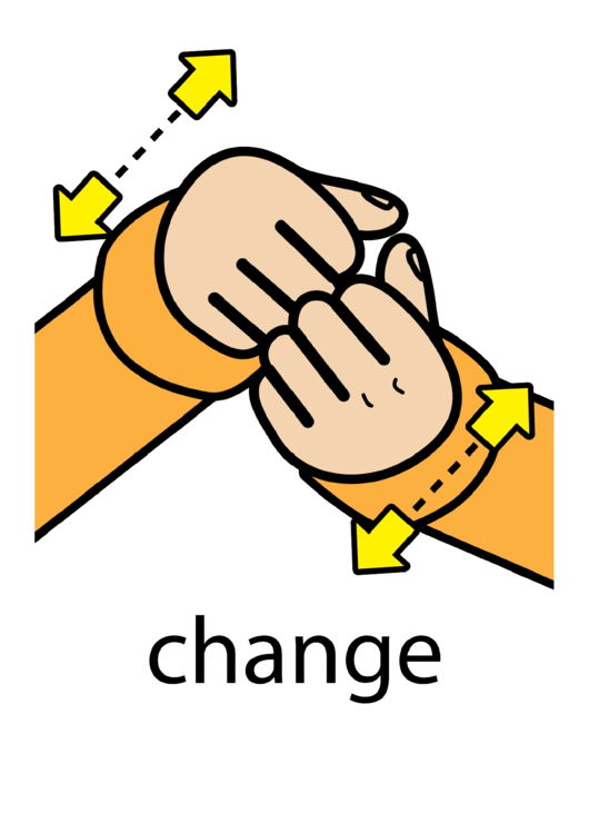 Change Sign Language Chart Printable pdf