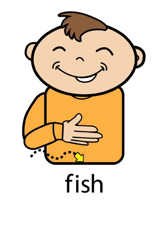 Fish Sign Language Chart Printable pdf