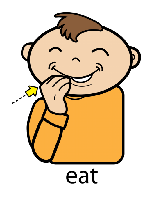 Eat Sign Language Chart Printable pdf