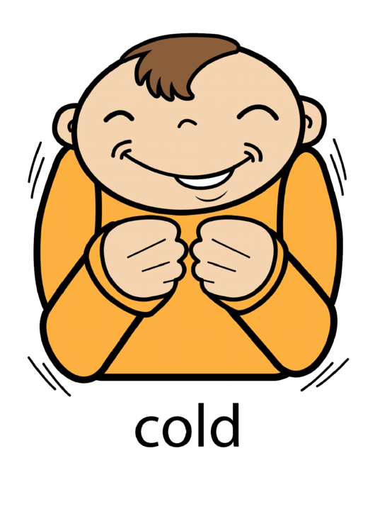 Cold Sign Language Chart Printable pdf