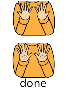 Done Sign Language Chart