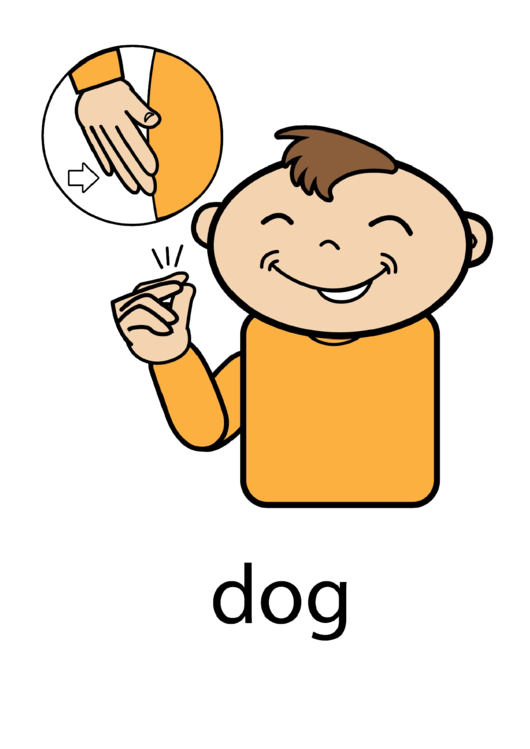 Dog Sign Language Chart Printable pdf