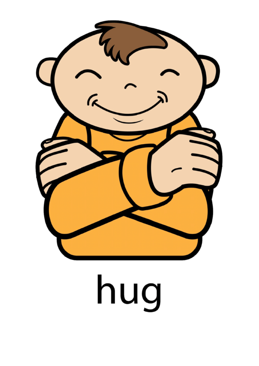Hug Sign Language Chart Printable pdf
