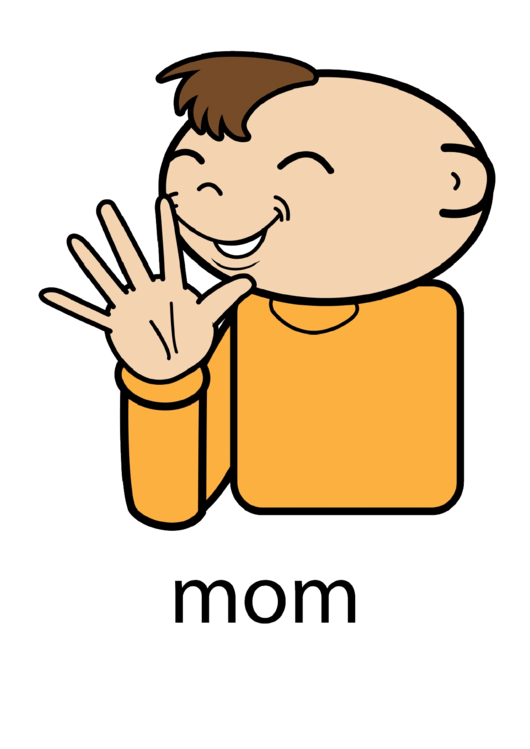 Mom Sign Language Chart Printable pdf