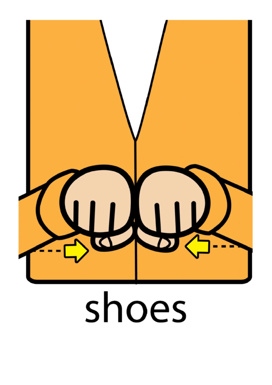 Shoes Sign Language Chart