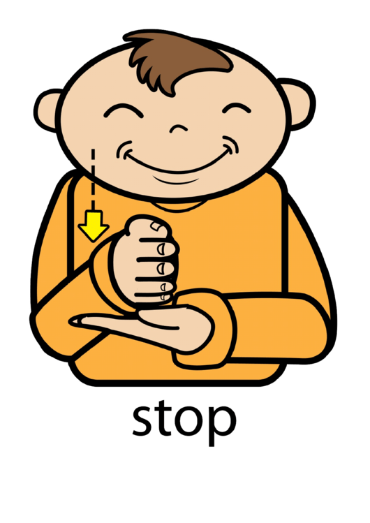 Stop Sign Language Chart Printable pdf