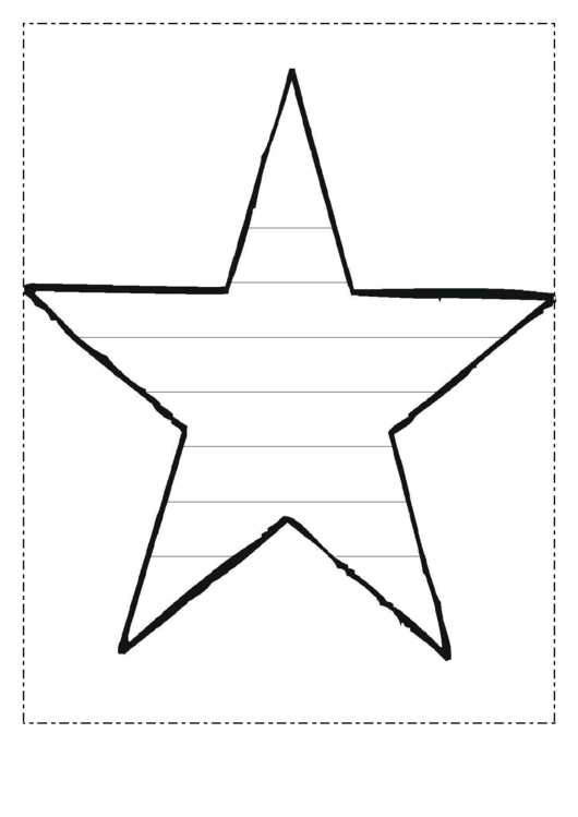 Star Writing Template Printable pdf