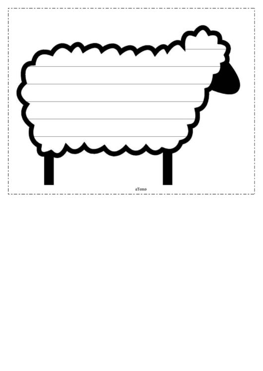 Sheep Writing Template First Grade Printable pdf