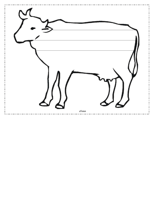 Cow Writing Template First Grade Printable pdf