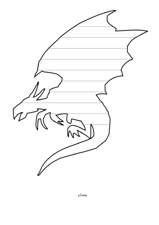 Dragon Writing Template First Grade Printable pdf