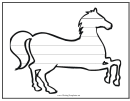 Horse Writing Template First Grade