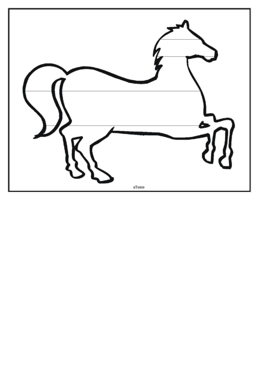 Horse Writing Template First Grade Printable pdf