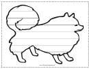 Dog Writing Template First Grade