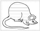 Mouse Writing Template First Grade