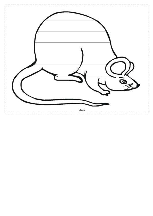 Mouse Writing Template First Grade Printable pdf