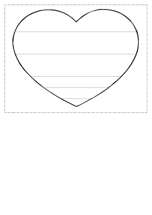 Heart Writing Template First Grade Printable pdf