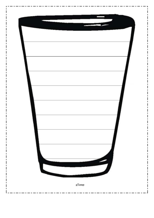 Cup Writing Template First Grade Printable pdf