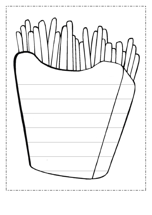 Fries Writing Template First Grade Printable pdf