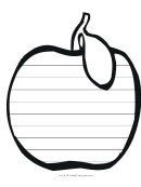 Apple Writing Template First Grade