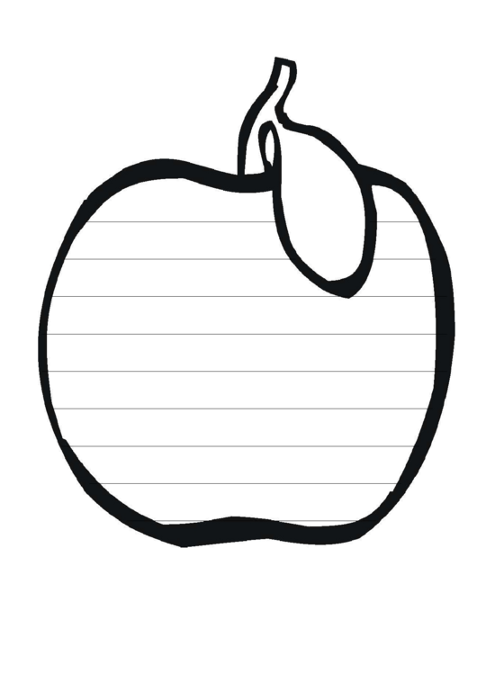 Apple Writing Template First Grade Printable pdf