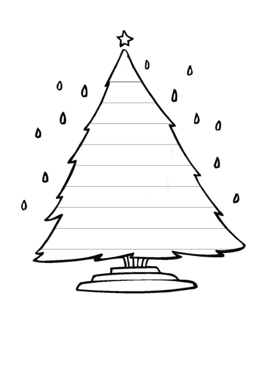 Christmas Tree Writing Template Printable pdf