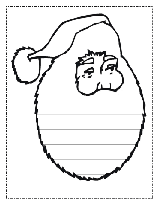 Santa Writing Template First Grade Printable pdf