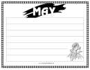 May Writing Template First Grade
