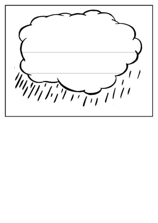 Cloud Writing Template First Grade Printable pdf