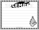 December Writing Template First Grade