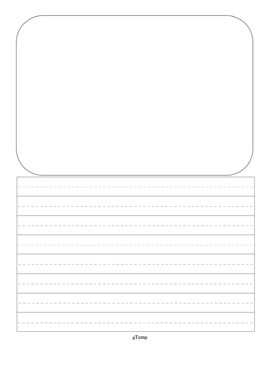 Blank Writing Template First Grade Printable pdf