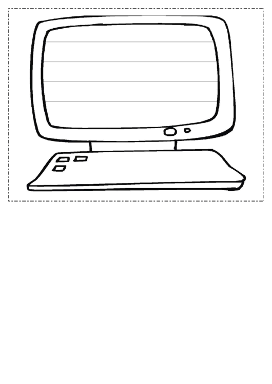 Computer Writing Template First Grade Printable pdf