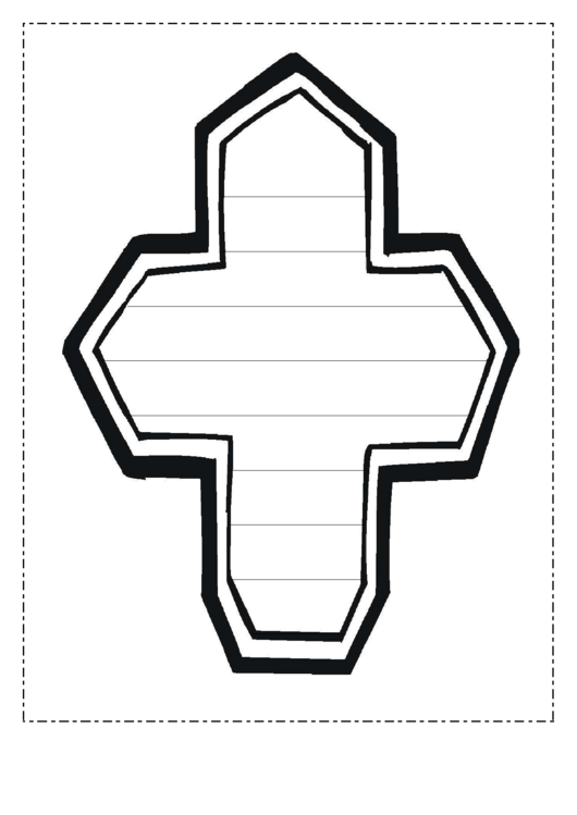 Cross Writing Template First Grade Printable pdf