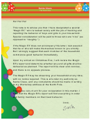 Magic Elf Santa Letter Template