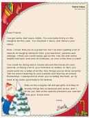 Naughty List Santa Letter Template
