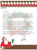 Discourage Disbelief Santa Letter Template